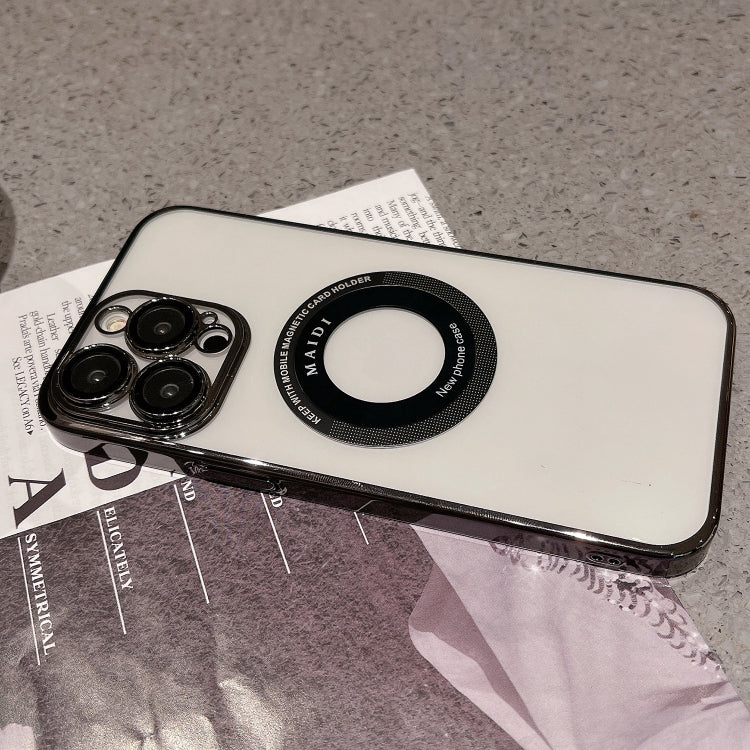 For iPhone 15 Pro Max Magsafe Electroplate PC Phone Case(Black) - free shipping - PMC TechLife - Order now!