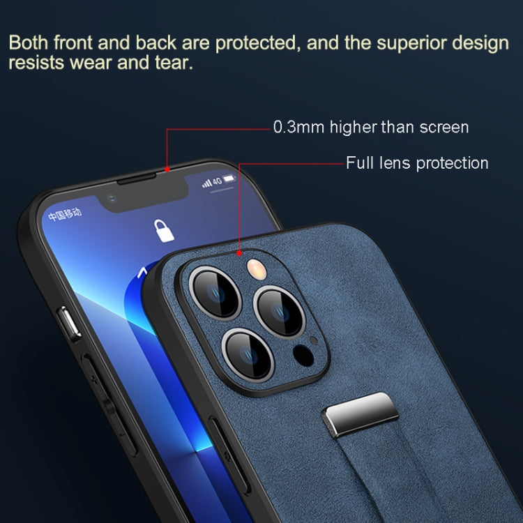 For iPhone 16 Pro SULADA Tide Cool Series PC + Leather Texture Skin Feel Phone Case(Brown) - free shipping - PMC Jewellery - Order now!