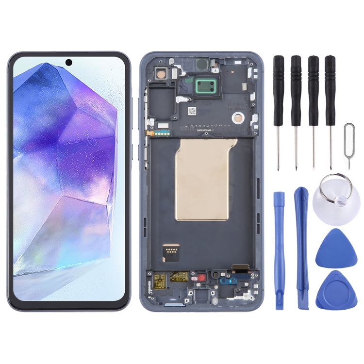 For Samsung Galaxy A55 SM-A556B TFT LCD Screen Digitizer Full Assembly with Frame, Not Supporting Fingerprint Identification - free shipping - PMc TechLife - Order now!