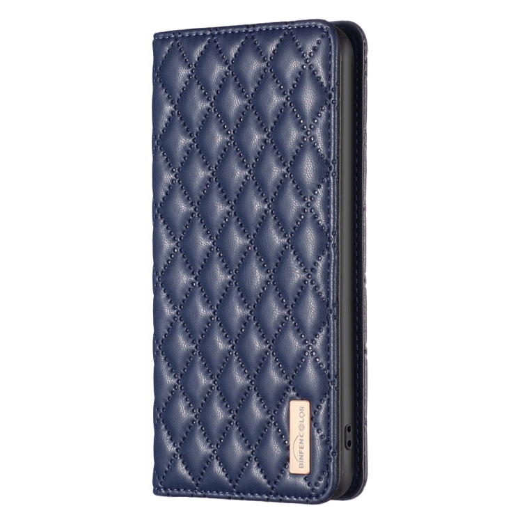 For Honor X7b Diamond Lattice Magnetic Leather Flip Phone Case(Blue) - Honor Cases by PMC Jewellery | Online Shopping South Africa | PMC Jewellery