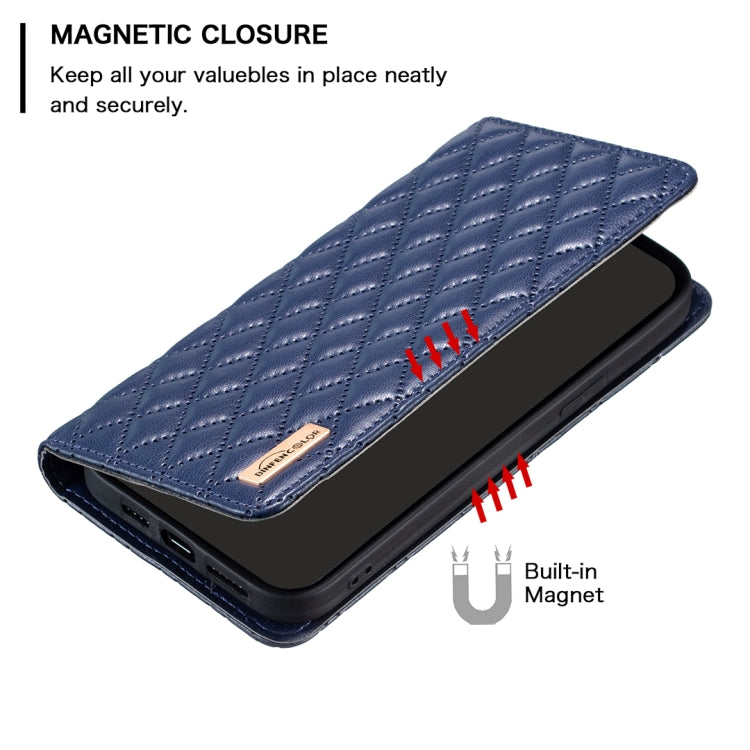 For Honor X7b Diamond Lattice Magnetic Leather Flip Phone Case(Blue) - Honor Cases by PMC Jewellery | Online Shopping South Africa | PMC Jewellery