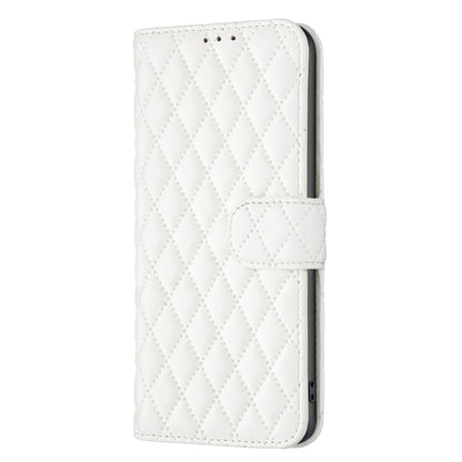 For Honor 90 Lite/X50i Diamond Lattice Wallet Flip Leather Phone Case(White) - Honor Cases by PMC Jewellery | Online Shopping South Africa | PMC Jewellery | Buy Now Pay Later Mobicred