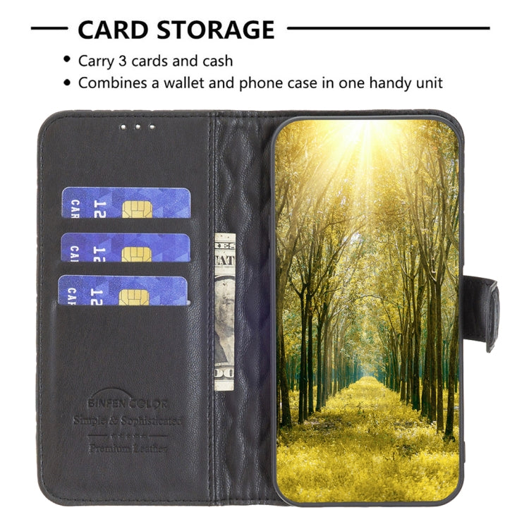 For Honor X7a Diamond Lattice Wallet Flip Leather Phone Case(Black) - Honor Cases by PMC TechLife | Online Shopping South Africa | PMC TechLife | Buy Now Pay Later Mobicred