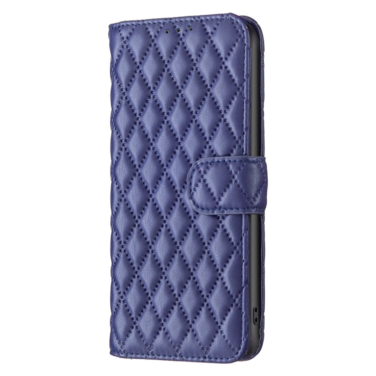 For Honor 100 Diamond Lattice Wallet Flip Leather Phone Case(Blue) - Honor Cases by PMC TechLife | Online Shopping South Africa | PMC TechLife | Buy Now Pay Later Mobicred