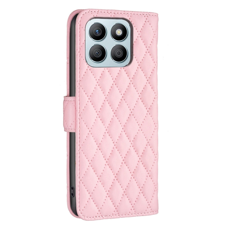 For Honor X8b Diamond Lattice Wallet Flip Leather Phone Case(Pink) - Honor Cases by PMC Jewellery | Online Shopping South Africa | PMC Jewellery | Buy Now Pay Later Mobicred