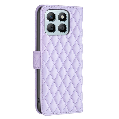 For Honor X8b Diamond Lattice Wallet Flip Leather Phone Case(Purple) - Honor Cases by PMC Jewellery | Online Shopping South Africa | PMC Jewellery | Buy Now Pay Later Mobicred