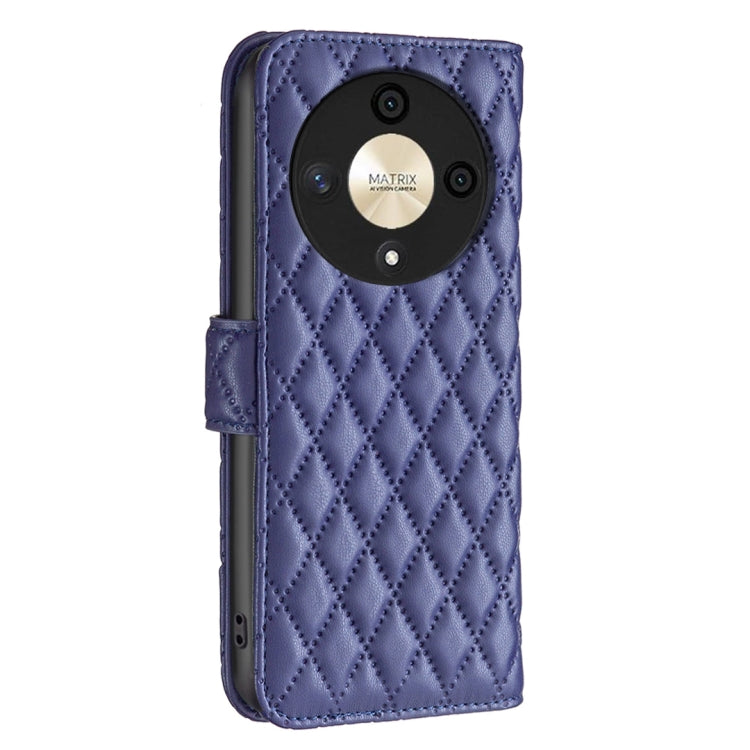 For Honor X9b/Magic6 Lite 5G Diamond Lattice Wallet Flip Leather Phone Case(Blue) - Honor Cases by PMC Jewellery | Online Shopping South Africa | PMC Jewellery | Buy Now Pay Later Mobicred