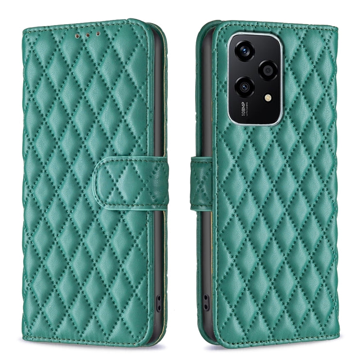 For Honor 200 Lite Global Diamond Lattice Wallet Flip Leather Phone Case(Green) - Honor Cases by PMC Jewellery | Online Shopping South Africa | PMC Jewellery | Buy Now Pay Later Mobicred