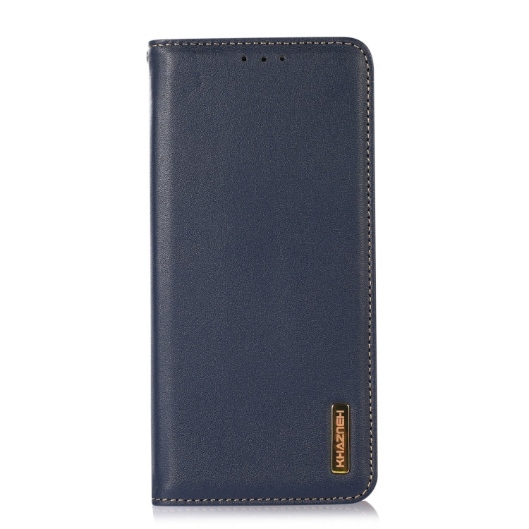 For Sony Xperia 10 VI KHAZNEH Nappa Top Layer Cowhide Leather Phone Case(Blue) - Sony Cases by PMC TechLife | Online Shopping South Africa | PMC TechLife | Buy Now Pay Later Mobicred