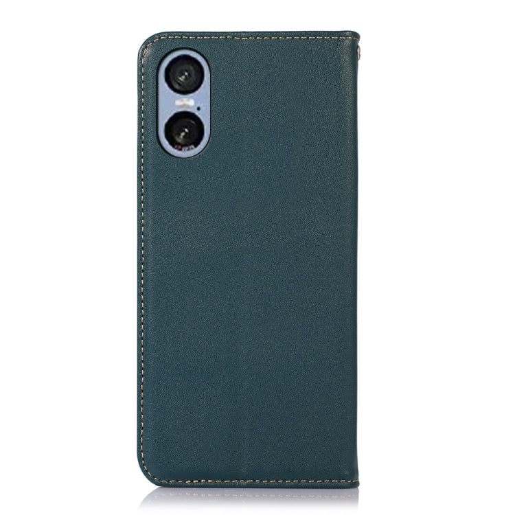 For Sony Xperia 5 VI KHAZNEH Nappa Top Layer Cowhide Leather Phone Case(Green) - Sony Cases by PMC TechLife | Online Shopping South Africa | PMC TechLife | Buy Now Pay Later Mobicred