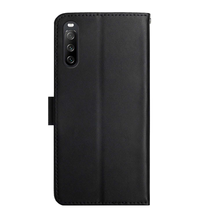 For Sony Xperia 10 VI Genuine Leather Fingerprint-proof Horizontal Flip Phone Case(Black) - Sony Cases by PMC TechLife | Online Shopping South Africa | PMC TechLife | Buy Now Pay Later Mobicred