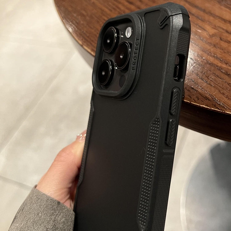For iPhone 14 Pro Anti-slip Edge Fog Feel Phone Case(Black) - iPhone 14 Pro Cases by PMC TechLife | Online Shopping South Africa | PMC TechLife