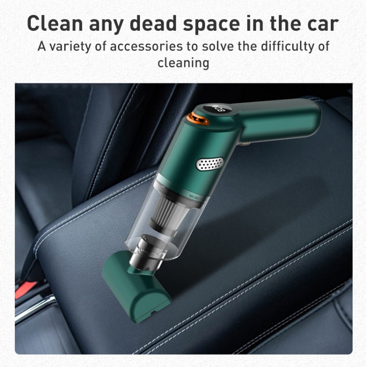 KBN-010 10000Pa Powerful Car Cordless Vacuum Cleaner Handheld Cleaning Tool, Spec:Premium Version(Dark Green) - Vacuum Cleaner by PMC Jewellery | Online Shopping South Africa | PMC Jewellery | Buy Now Pay Later Mobicred