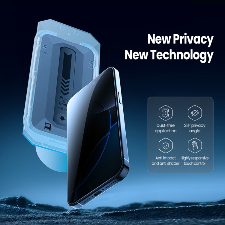 For iPhone 16 Pro NILLKIN Guardian Full Coverage Privacy Tempered Glass Film - free shipping - PMC Jewellery - Order now!