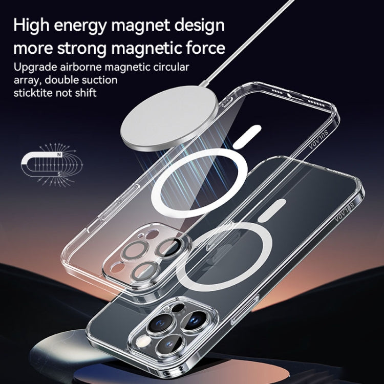 For iPhone 16 Pro Max SULADA Jingpin Series MagSafe All-inclusive Lens Electroplated TPU Phone Case(Transparent) - iPhone 16 Pro Max Cases by SULADA | Online Shopping South Africa | PMC Jewellery | Buy Now Pay Later Mobicred