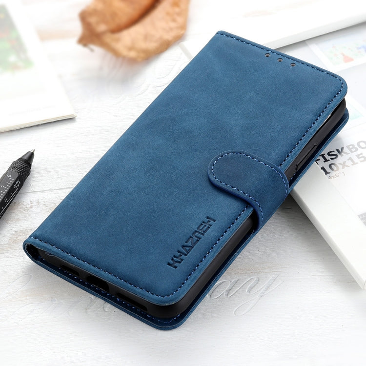 For Honor X7b KHAZNEH Retro Texture Flip Leather Phone Case(Blue) - Honor Cases by PMC Jewellery | Online Shopping South Africa | PMC Jewellery