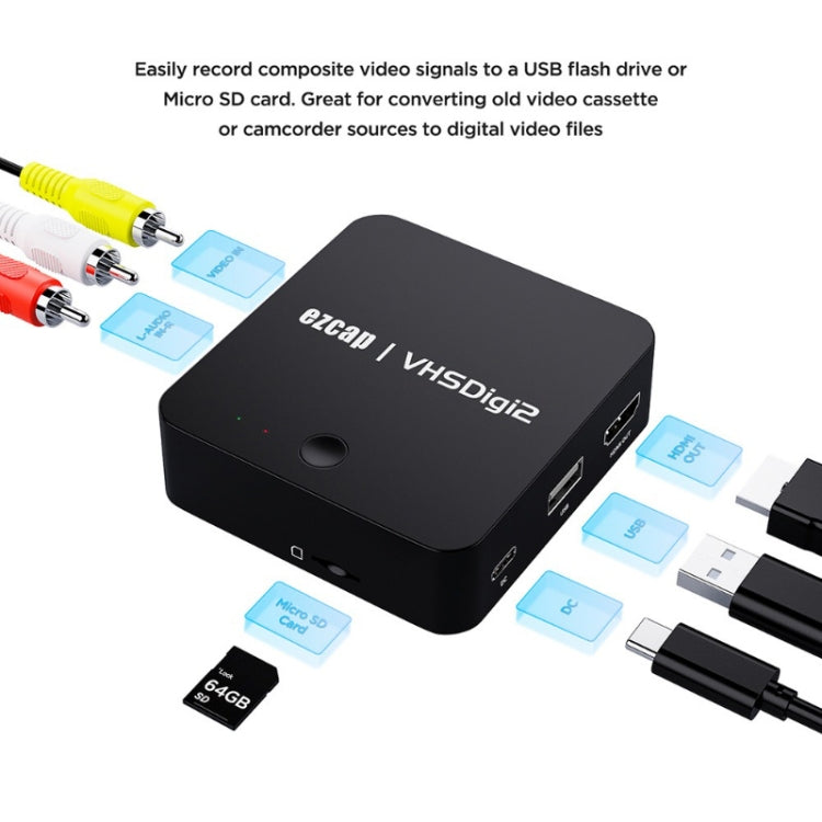 Ezcap 181 Portable Analog Video Recorder, No PC Required - Video Capture Solutions by Ezcap | Online Shopping South Africa | PMC TechLife | Buy Now Pay Later Mobicred