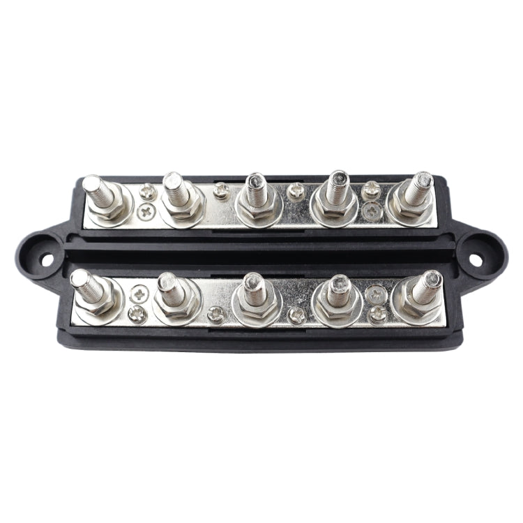 CP-4126 RV / Yacht M8 5-stud Double Row Busbar(Red Black) - Fuse by PMC TechLife | Online Shopping South Africa | PMC TechLife | Buy Now Pay Later Mobicred