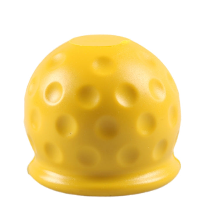 Universal 50mm Automatic Tow Bar Ball Cap Trailer Soft Rubber Protective Cap(Yellow) - Air Conditioning System by PMC Jewellery | Online Shopping South Africa | PMC Jewellery