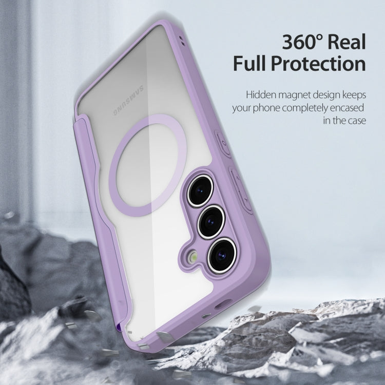 For Samsung Galaxy S25+ 5G DUX DUCIS Skin X Pro Series Magsafe PC + TPU Phone Leather Case(Purple) - Galaxy S25+ 5G Cases by DUX DUCIS | Online Shopping South Africa | PMC Jewellery | Buy Now Pay Later Mobicred