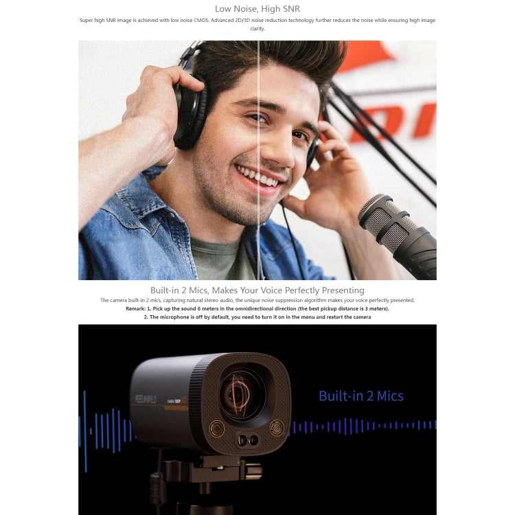 FEELWORLD HV10X Professional Streaming Camera Full HD 1080P 60fps USB 3.0 HDMI(AU Plug) - free shipping - PMc TechLife - Order now!