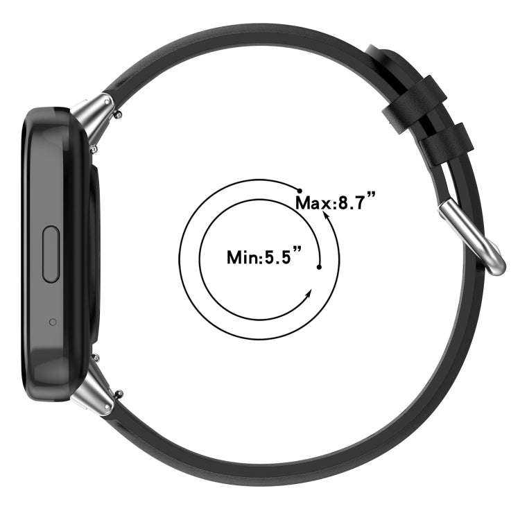 For Redmi Watch 3 Lite / Watch 3 Active Leather Replacement Watch Band(Navy Blue) - free shipping - PMc TechLife - Order now!