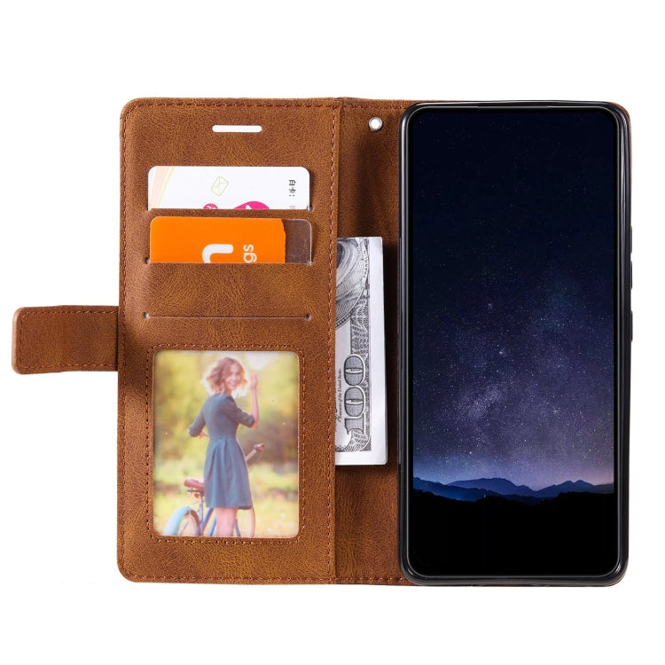 For Google Pixel 9 Pro Skin Feel Splicing Leather Phone Case(Brown) - Google Cases by PMC TechLife | Online Shopping South Africa | PMC TechLife | Buy Now Pay Later Mobicred