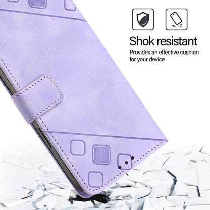 For Huawei Pura 70 Skin Feel Embossed Leather Phone Case(Light Purple) - Huawei Cases by PMC Jewellery | Online Shopping South Africa | PMC Jewellery | Buy Now Pay Later Mobicred