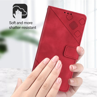 For Huawei Pura 70 Skin Feel Embossed Leather Phone Case(Red) - Huawei Cases by PMC Jewellery | Online Shopping South Africa | PMC Jewellery | Buy Now Pay Later Mobicred