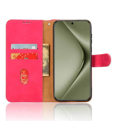 For Huawei Pura 70 Pro Skin Feel Magnetic Flip Leather Phone Case(Rose Red) - Huawei Cases by PMC Jewellery | Online Shopping South Africa | PMC Jewellery | Buy Now Pay Later Mobicred