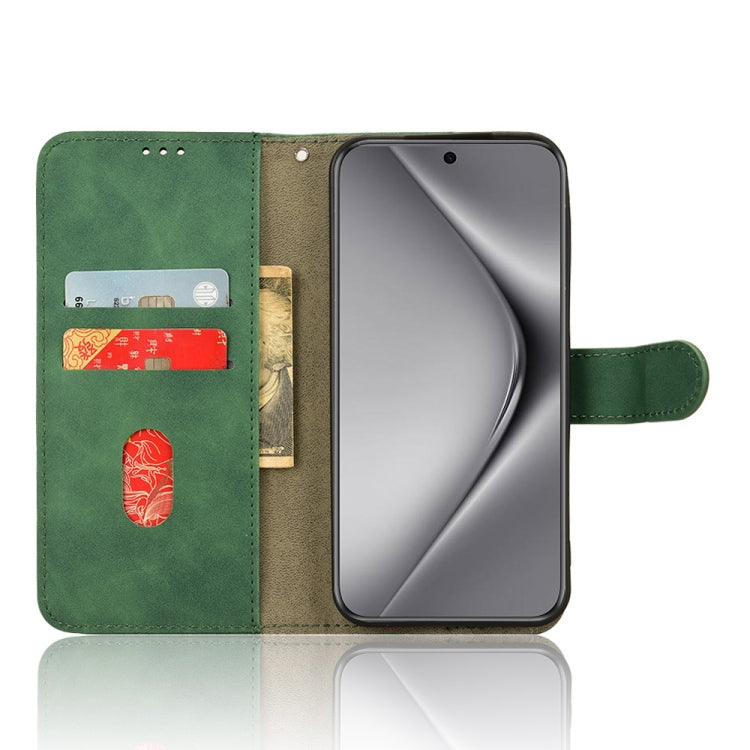 For Huawei Pura 70 Skin Feel Magnetic Flip Leather Phone Case(Green) - Huawei Cases by PMC Jewellery | Online Shopping South Africa | PMC Jewellery | Buy Now Pay Later Mobicred