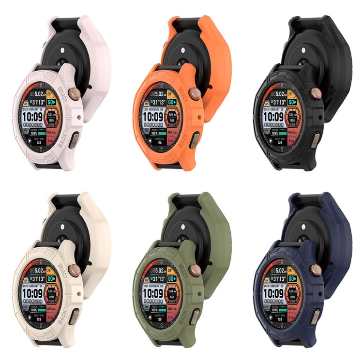 For Amazfit Cheetah / Cheetah Pro Armor Hollow Watch Protective Case(Midnight Blue) - Watch Cases by PMC TechLife | Online Shopping South Africa | PMC TechLife
