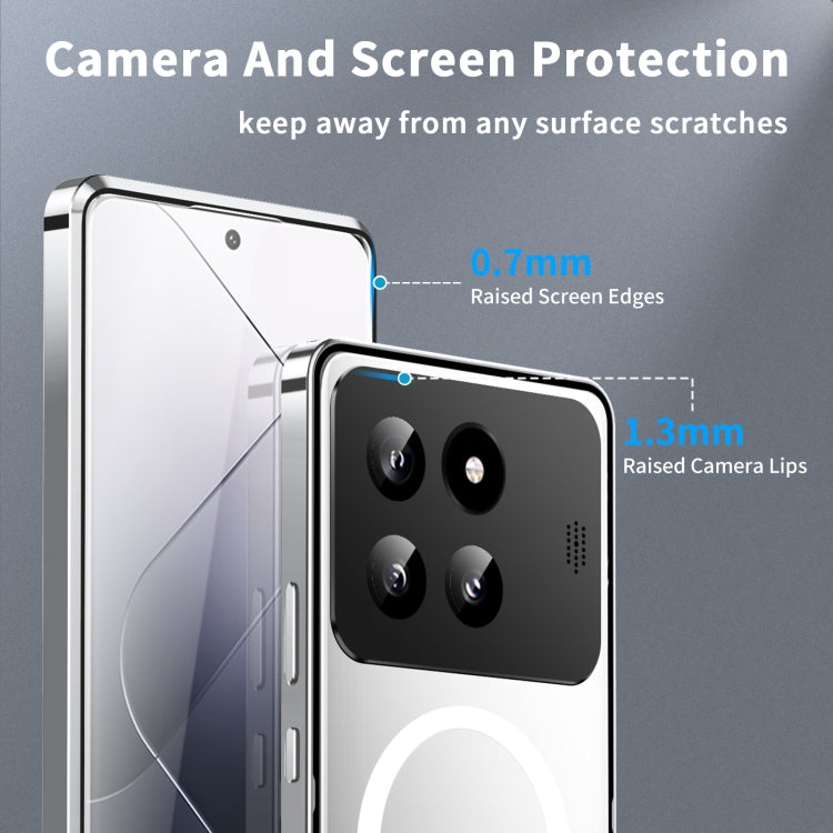 For Xiaomi 14 Pro Aromatherapy Magnetic Metal Phone Case(Silver) - free shipping - PMc TechLife - Order now!