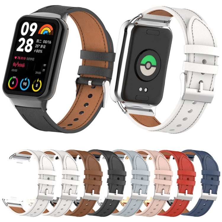 For Xiaomi Smart Band 9 Pro / 8 Pro 18mm Microfiber Sewing Leather Watch Band(Black) - free shipping - PMc TechLife - Order now!