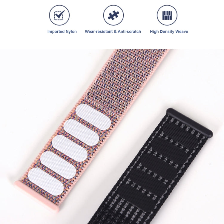 For Xiaomi Smart Band 9 Pro / 8 Pro Nylon Loop Watch Band(Black Sand) - Watch Bands by PMc TechLife | Online Shopping South Africa | PMc TechLife | Buy Now Pay Later Mobicred