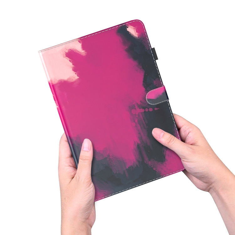 For Lenovo Tab M11 / Xiaoxin Pad 11 2024 Watercolor Pattern Flip Leather Tablet Case(Berry Color) - Lenovo by PMC Jewellery | Online Shopping South Africa | PMC Jewellery | Buy Now Pay Later Mobicred