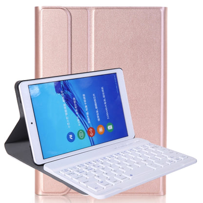 A0T8 For Huawei MatePad T8 8 inch ABS Ultra-thin Detachable Bluetooth Keyboard Voltage PU Leather Tablet Case with Bracket(Rose Gold) - Huawei Keyboard by PMC Jewellery | Online Shopping South Africa | PMC Jewellery