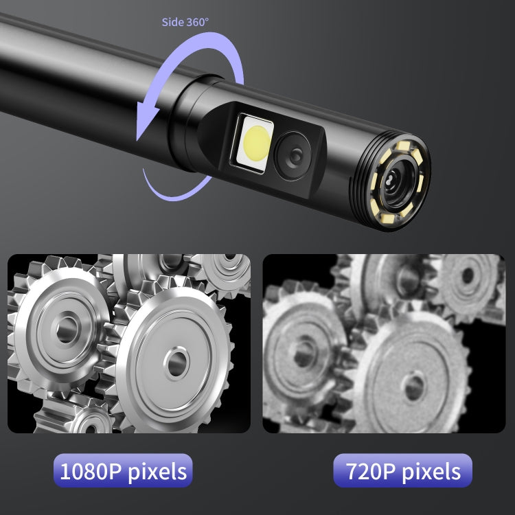 P120 Rotatable 8mm Dual Lenses Industrial Endoscope with Screen, 9mm Tail Pipe Diameter, Spec:5m Tube -  by PMC TechLife | Online Shopping South Africa | PMC TechLife | Buy Now Pay Later Mobicred