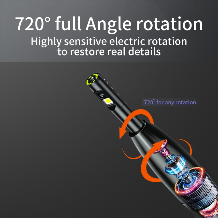 P120 Rotatable 8mm Dual Lenses Industrial Endoscope with Screen, 16mm Tail Pipe Diameter, Spec:2m Tube -  by PMC TechLife | Online Shopping South Africa | PMC TechLife | Buy Now Pay Later Mobicred