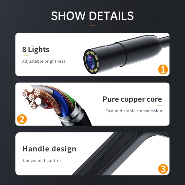 P200 5.5mm Front Lenses Integrated Industrial Pipeline Endoscope with 4.3 inch Screen, Spec:20m Tube -  by PMC Jewellery | Online Shopping South Africa | PMC Jewellery | Buy Now Pay Later Mobicred