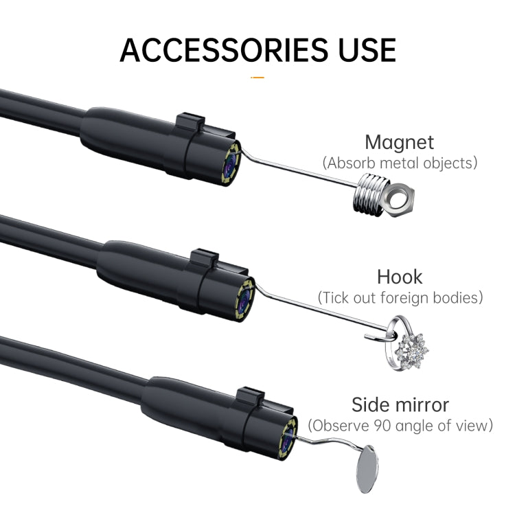 P200 8mm Front Lenses Detachable Industrial Pipeline Endoscope with 4.3 inch Screen, Spec:2m Tube -  by PMC Jewellery | Online Shopping South Africa | PMC Jewellery | Buy Now Pay Later Mobicred