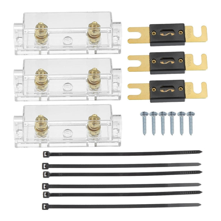 3 in 1 ANL Car Audio Modified Fuse Holder with 200A Fuse, Current:300A - Fuse by PMC TechLife | Online Shopping South Africa | PMC TechLife | Buy Now Pay Later Mobicred