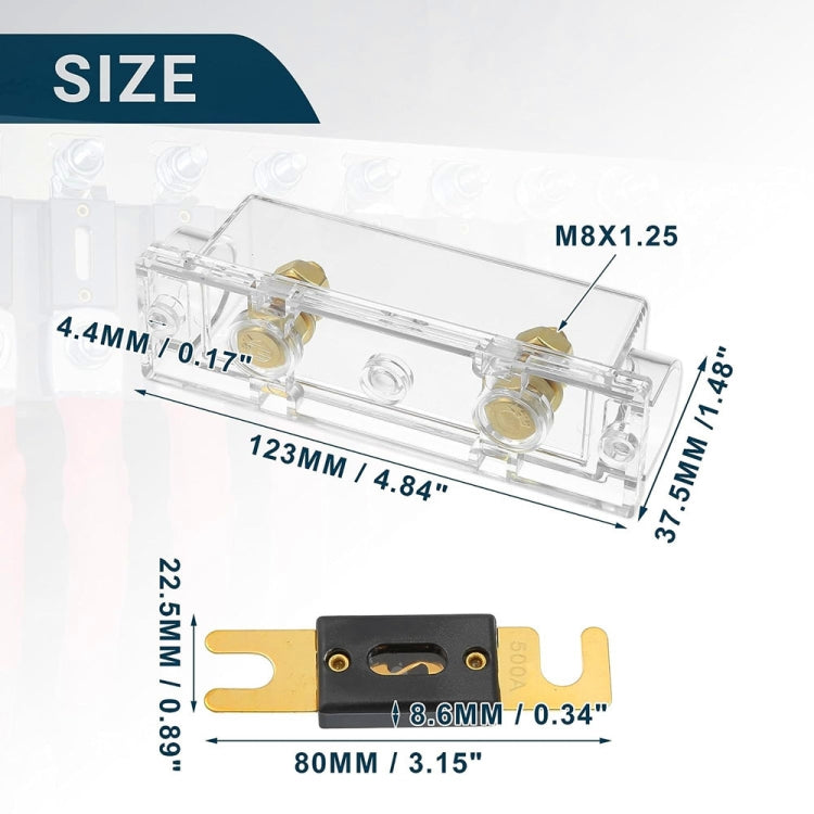 3 in 1 ANL Car Audio Modified Fuse Holder with 200A Fuse, Current:50A - Fuse by PMC TechLife | Online Shopping South Africa | PMC TechLife | Buy Now Pay Later Mobicred