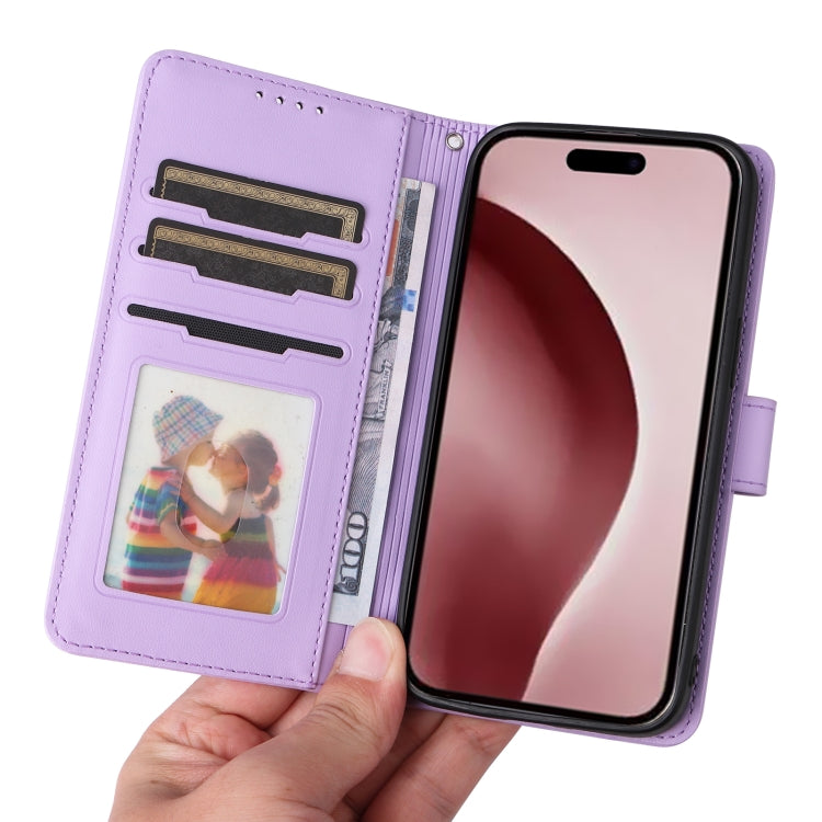 For iPhone 16 Pro BETOPNICE BN-005 2 in 1 Detachable Imitate Genuine Leather Phone Case(Light Purple) - iPhone 16 Pro Cases by BETOPNICE | Online Shopping South Africa | PMC Jewellery | Buy Now Pay Later Mobicred