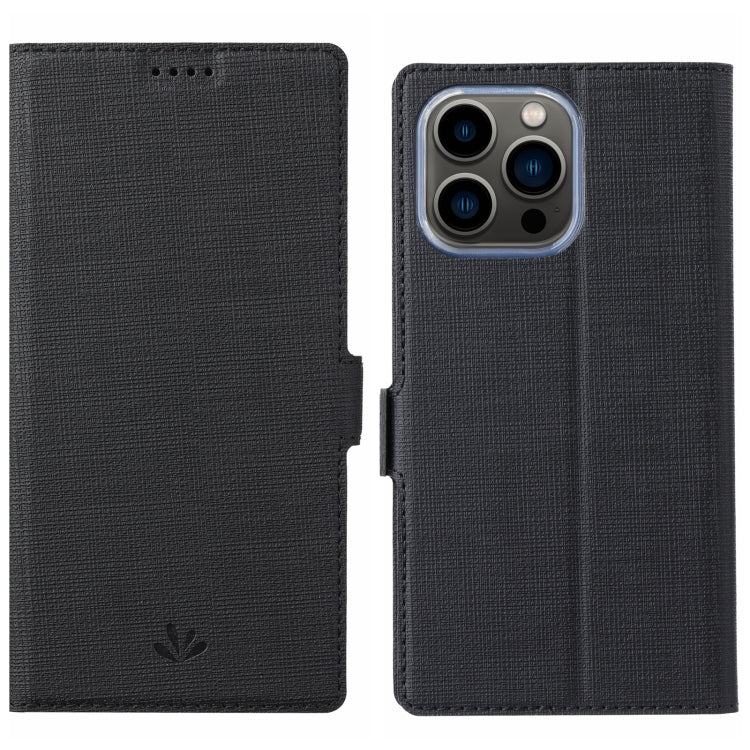 For iPhone 15 Pro Max ViLi K Series Dual-side Buckle Magsafe Leather Phone Case(Black) - free shipping - PMC Jewellery - Order now!
