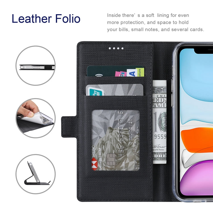 For iPhone 15 Pro Max ViLi K Series Dual-side Buckle Magsafe Leather Phone Case(Black) - free shipping - PMC Jewellery - Order now!
