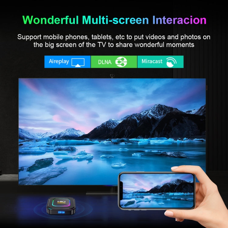 HK1 RBOX K8 8K Android 13.0 Smart TV Box with Remote Control, 4GB+32GB, RK3528 Quad-Core(EU Plug) - Others by PMC TechLife | Online Shopping South Africa | PMC TechLife | Buy Now Pay Later Mobicred
