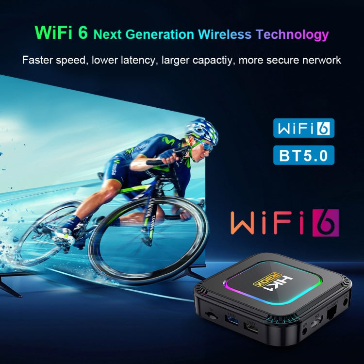HK1 RBOX K8 8K Android 13.0 Smart TV Box with Remote Control, 4GB+32GB, RK3528 Quad-Core(UK Plug) - Others by PMC TechLife | Online Shopping South Africa | PMC TechLife | Buy Now Pay Later Mobicred