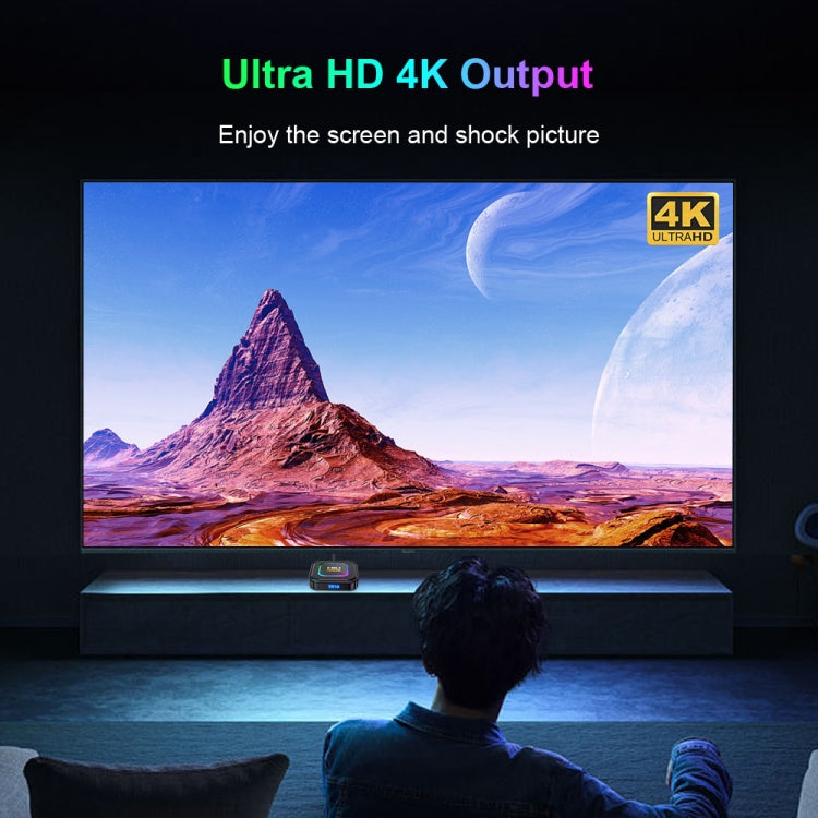 HK1 RBOX K8 8K Android 13.0 Smart TV Box with Remote Control, 4GB+128GB, RK3528 Quad-Core(EU Plug) - Others by PMC TechLife | Online Shopping South Africa | PMC TechLife | Buy Now Pay Later Mobicred