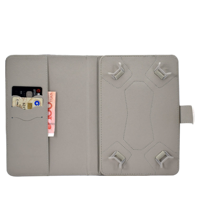 For 10 inch Universal Colored Drawing Pattern Horizontal Flip PU Leather Case with Holder & Card Slots(Owl) - 10 - 11 inch by PMC TechLife | Online Shopping South Africa | PMC TechLife | Buy Now Pay Later Mobicred